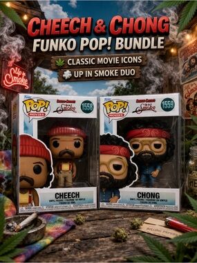Cheech & Chong Funko Pop Bundle #1558 #1559 Up In Smoke Movie Set